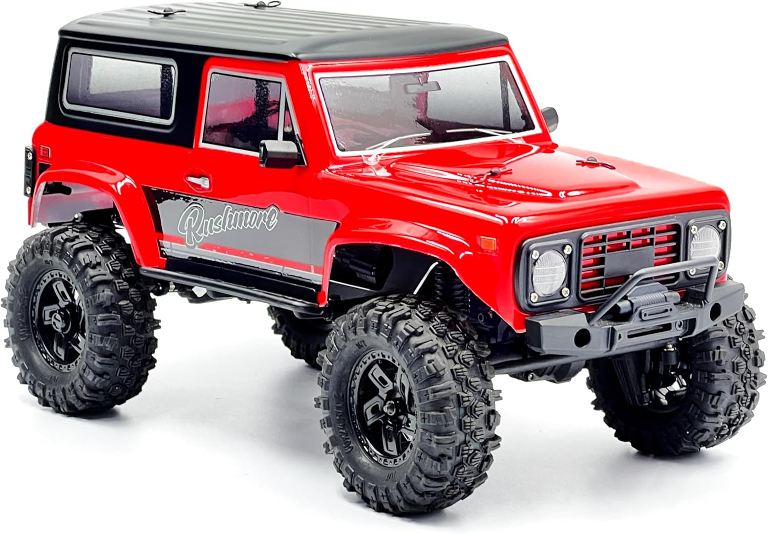 Running Gear Truck - 1/18 Scale RC Crawler Truck, Red