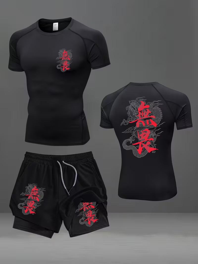 New men's slim fit suit quick  - огляд і ціна Running Gears