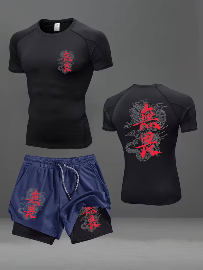 New men's slim fit suit quick  - огляд і ціна Running Gears
