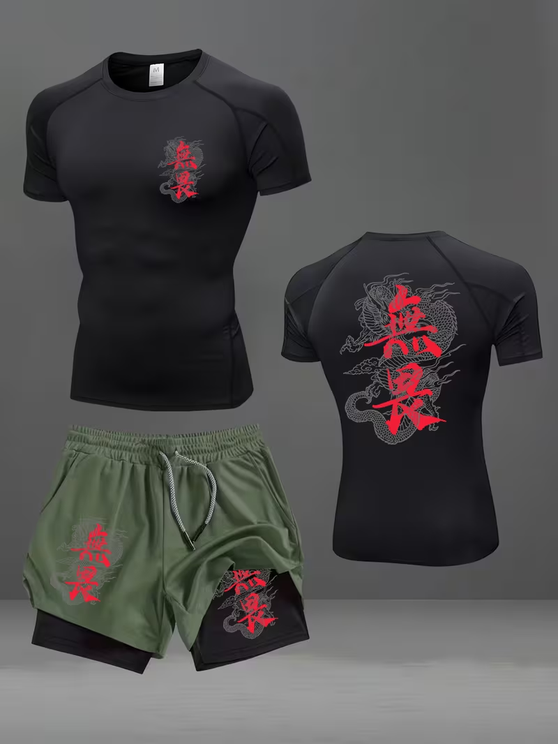 New men's slim fit suit quick  - огляд і ціна Running Gears