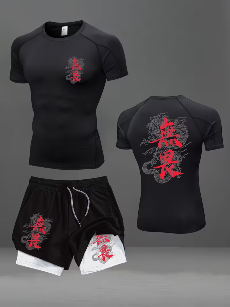 New men's slim fit suit quick  - огляд і ціна Running Gears