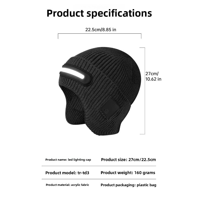 LED Headlamp Winter Hat Outdoo - огляд і ціна Running Gear In Cold Weather