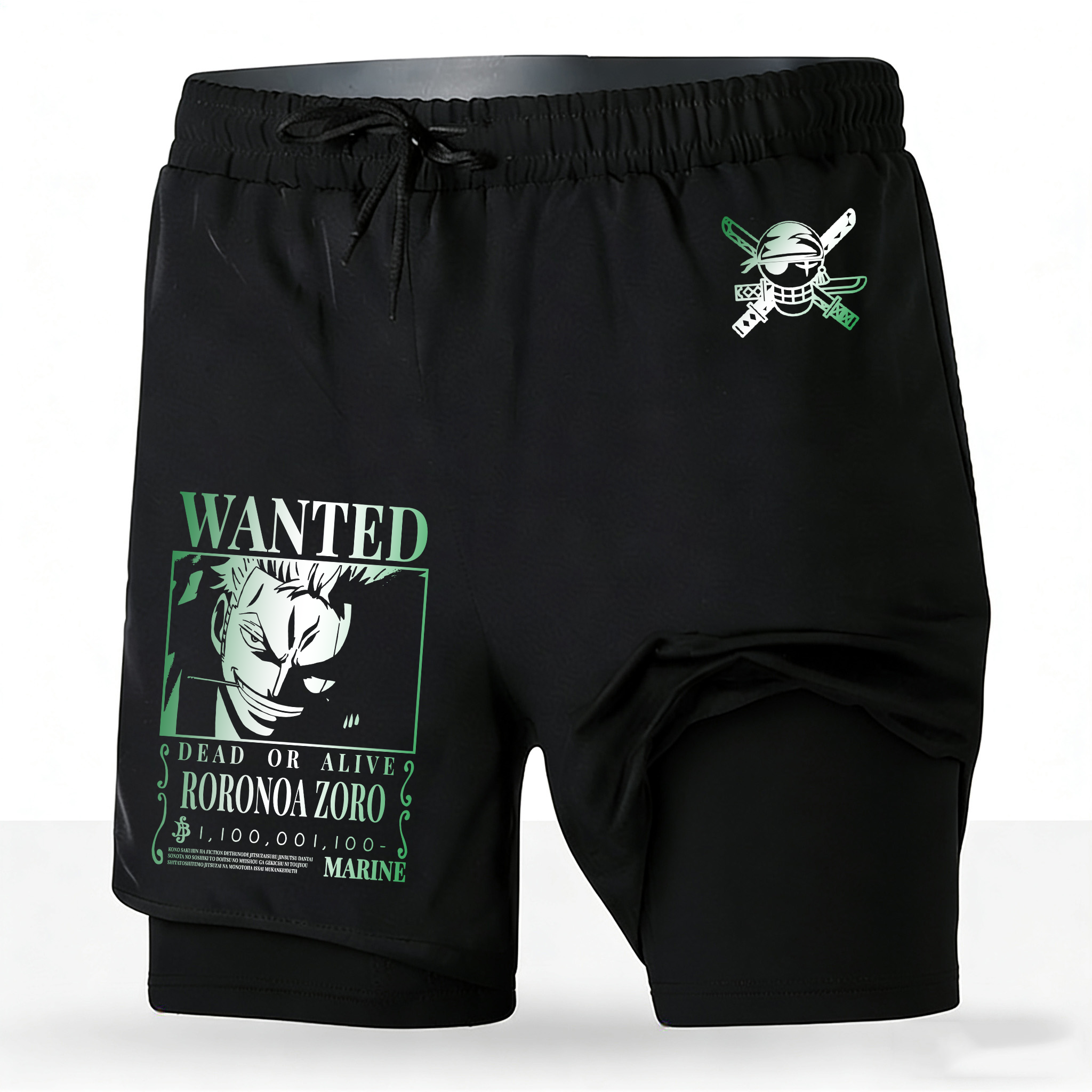 Men's One Piece Anime 2-in-1 R - огляд і ціна Running Gear In Japan
