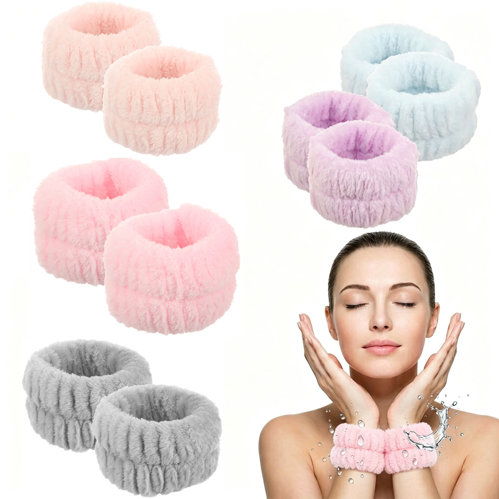 2Pcs Wrist Band Washing Face S - огляд і ціна Sweat Band Wrist