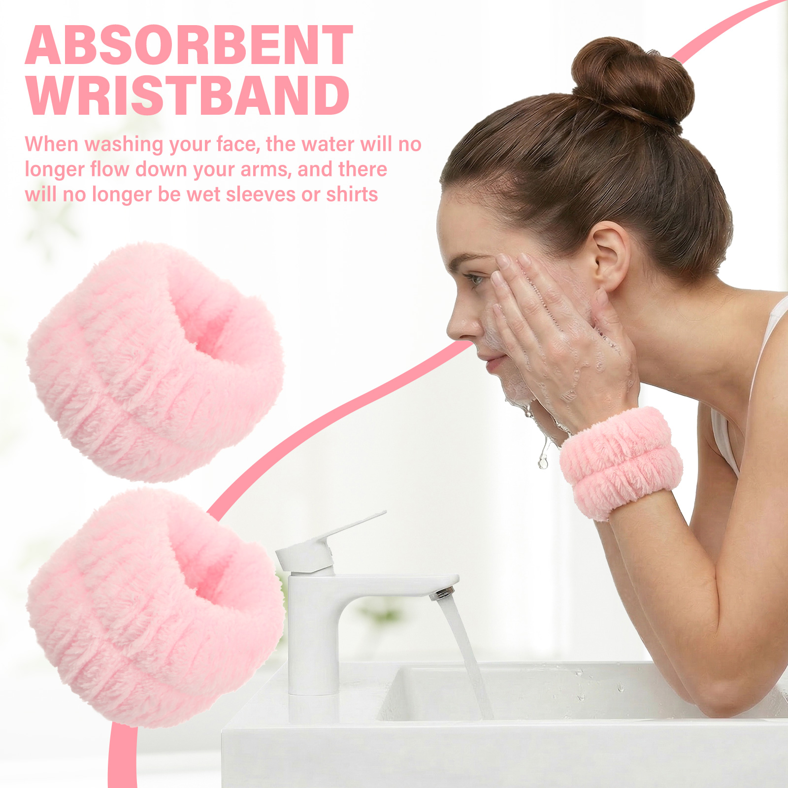 2Pcs Wrist Band Washing Face S - огляд і ціна Sweat Band Wrist