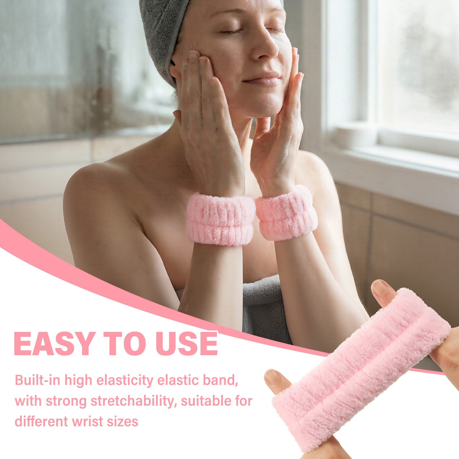2Pcs Wrist Band Washing Face S - огляд і ціна Sweat Band Wrist
