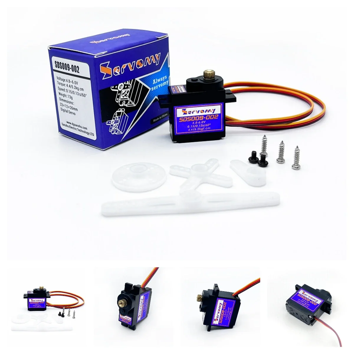 4pcs Servomy SDS009-02 9g Serv - огляд і ціна Running Gear In A Car